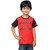 Oleva Boys Kids Cotton Slogan T-shirts RED BLACK