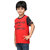 Oleva Boys Kids Cotton Slogan T-shirts RED BLACK