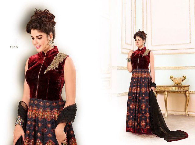 shopclues designer gowns