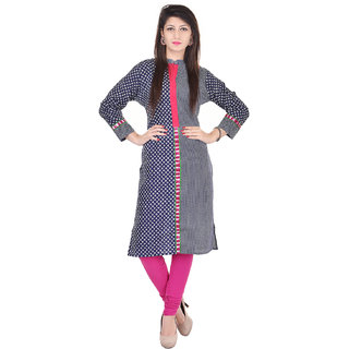 Beauitful Cotton Printed BLue Kurti From the house of Palakh