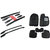 Takecare Black 3D Floor Mat And Black Roof Rail For Maruti Wagon R Old 2010-2015
