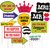 SYGA party props set of 16 Marriage or party theme paper craft item