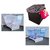 Jim-Dandy Pack of 3- Single Bed Mosquito Net+ Double Bed Mosquito Net+ Foldable Storage stool.