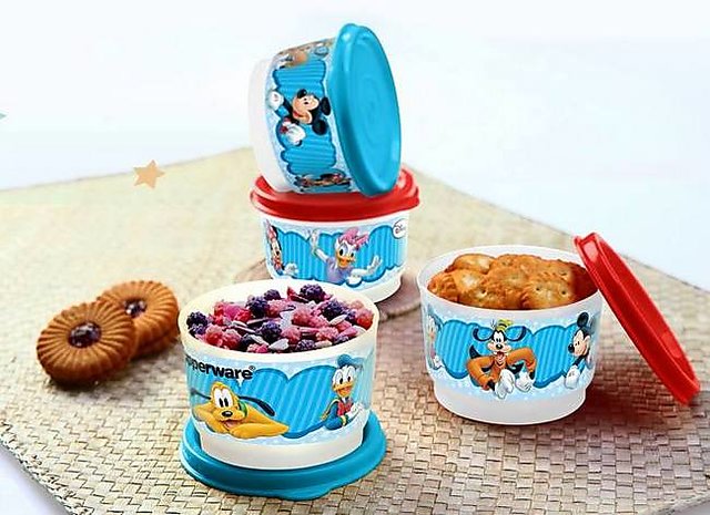  Tupperware Disney Snack Cups, 125ml, Set of 4 : Toys