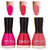Pinkish Neon Shades 3 Of Pack Gorgeous Nail Polish Combo In 27 Ml