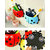 Cartoon Ladybug Kid Wall Suction Cup Toothbrush Holder Container Box ForBathroom 1pc