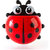 Cartoon Ladybug Kid Wall Suction Cup Toothbrush Holder Container Box ForBathroom 1pc