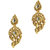 14Fashions Golden Traditional Mango shaped Earrings -1307221