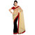 Neeta Yellow Chiffon Designer Partywear saree with blouse Piece