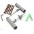 Universal Silver Tubeless Tyre Puncture Repair Kit For Cars & Bikes Set of 4 (Assorted)