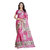 Viva N Diva Couture Pink Taffeta Printed Saree Without Blouse