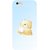 Casotec Bear With Cup Design Hard Back Case Cover for Apple iPhone 6 Plus / 6S Plus