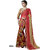 Liberty Lifestyle Red Color Fabric Georgette Saree with Blouse