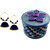 Handmade Paper Quilling  dark blue jhumka Earrings with gifting designer box