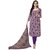 Sukuma Purple Cotton Printed Salwar Suit Dress Material (Unstitched)