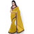 Aaina Yellow Georgette Embroidered Saree with Blouse (FL-11781)