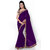 Aaina Purple Georgette Embroidered Saree With Blouse
