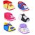 Brats N Angels Multi-Colour Fabric Micro Sheet Shoes (Pack of 6)