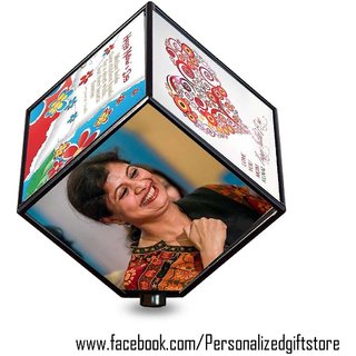 revolving cube photo frame