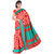 Lovely Look Red  Sea Green Printed Saree LLKGPS5209
