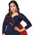 Jiya Presents Embroidered Cotton Dress Material (Navy Blue,Red,Orange) BTBRCPR1013