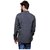 Dhrohar Khadi Dark Grey Cotton Chinese Collar Shirt for Men