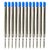 JinHao Ball Point Pen Refills for Parker Pens, Fine Point, 0.7mm, Pack of 12 (12 Pack - Blue Ink) by JINHAO