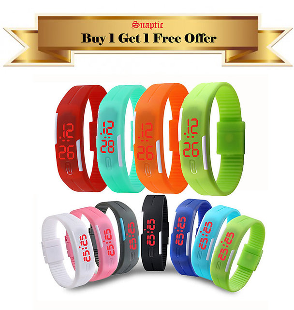 Buy Fashion Jelly Series Ladies Silicone Strap Electronic Quartz Sports  Waterproof Watch, Blue at Amazon.in