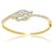 Jewelscart American Diamond Solitaire Gold Plated Cz Bracelet Kada