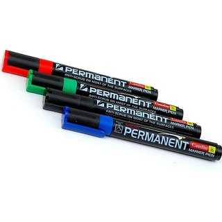 Camlin Permanent Permanent Markers (Set Of 10, Black)