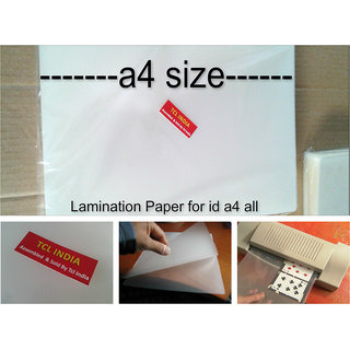Buy Lamination Paper Lamination Sheet Films Pouch Document A4 Big ...