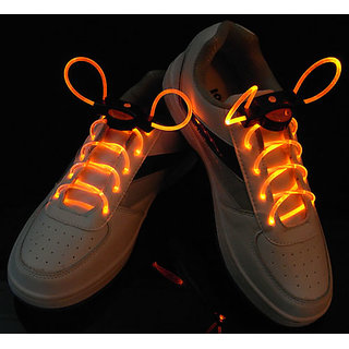 Buy Fiber Optic LED Shoe laces, neon yellow led strong Light Gadget ...