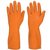 Safety Gloves With Orange Colour