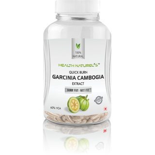 Health Naturels QUICK BURN GARCINIA CAMBOGIA Extract 500 Mg - 60 Capsules (Pack Of 1)