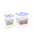 RK Super Lock  Seal Polypropylene Rectangular Containers, Set of 4, Transparent