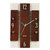Safal Wooden Wall Clock (17.78 cm x 27.94 cm, Brown)