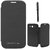 Black Premium Flip Book Cover for Samsung Galaxy Grand Neo Gt i9060 with Stylus