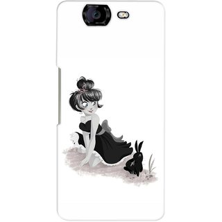 G.store Printed Back Covers for Micromax Canvas Knight A350 White