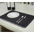 Lushomes Reversible Fringe Placemats, Grey and Black (Pack of 6)