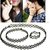 Elastic Adjustable Choker Bracelet Finger Ring Black Necklace Retro Women Tattoo Gift for Girl Lady, Celebrity Fashion