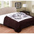 Brown Satin Printed Double Bed Comforter