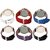 Style Feathers Combo of 6 White,Red,Blue,Brown,Purpel,Black Analog Watch - For Women, Girls