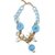 Harp Resin Necklace Turquise Blue Dimonte Necklace
