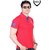 Zebu Fashion Trendy Pique Polo T-Shirt Red