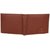 K London Soft  Flexible Brown Card Coin Pocket Bifold Mens Wallet -Brown