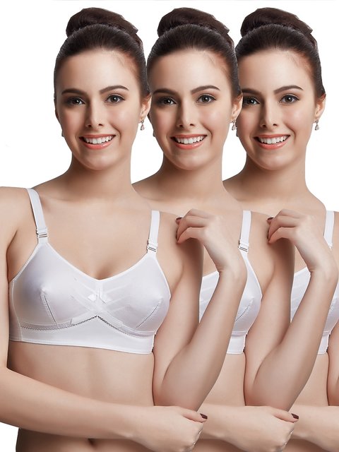 Buy Libertina Princess Non Wired Full Coverage Bra.(Pack Of 3) Online @  ₹885 from ShopClues