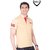 Zebu Fashionable Piqe Polo T-Shirt Beige