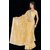 Womens Gold Saree New Net Pallu Party Wear Bollywood Designer Sari Sheer Pallu