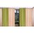 Brabuon Light Green And Beige Eyelet Window Curtains (Set Of 4)