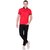 Cliths Mens Red Cotton Printed T-Shirt HS-168-Red